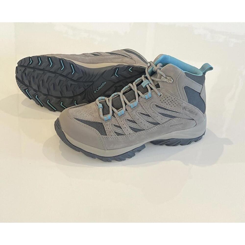 Columbia $100 Crestwood Mid WP Waterproof Womens Hiking Shoes Trail Boots 9 - Picture 2 of 11